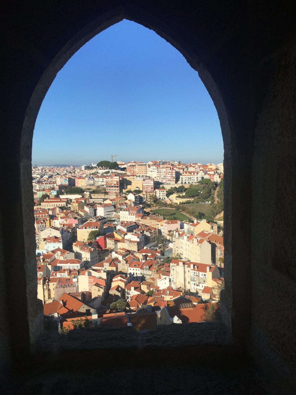 Lissabon doorkijkje Castelo Sao Jorge