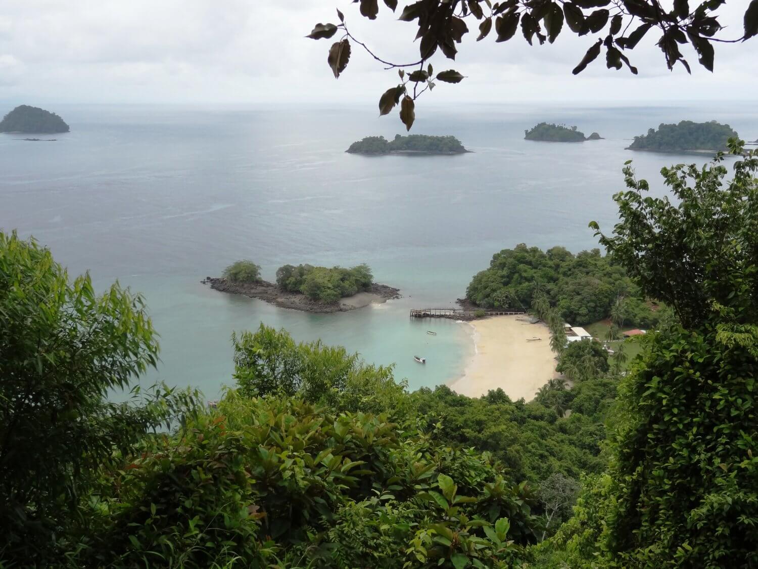 Panama Isla Coiba uitzicht