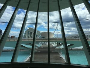 Valencia Uitzicht vanuit Palau las Arts