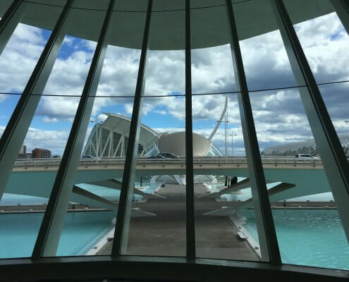 Valencia Uitzicht vanuit Palau las Arts