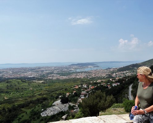 Kroatië viewpoint fort Klis