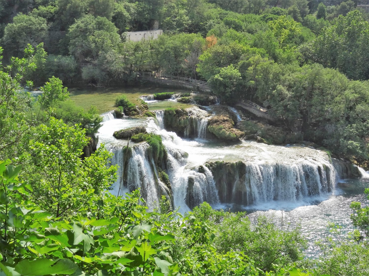 Kroatië Krka falls overview