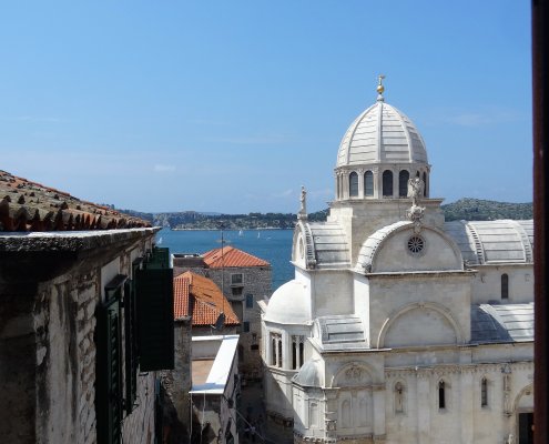 Kroatië Sibenik Kathedraal viewpoint