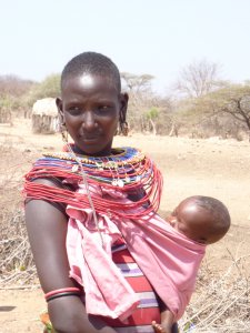 Samburu vrouw met kind